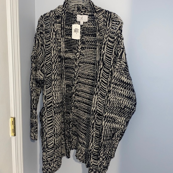 J.O.A. Sweaters - Black and white cardigan sweater. New with tags!